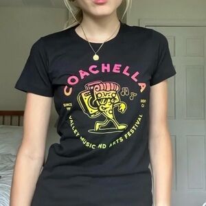 Urban Outfitters Black Coachella Graphic Tee